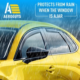 Extra Durable Window Deflectors in-Channel Window Visors Rain Guards Fit for Mazda CX-30 2020-2026, Sun Visors, Wind Vent for Shades, Exterior Car Accessories - 4pcs. AG0483