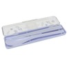 Poche Bouquet [Combi Set] Antibacterial Chopsticks & Spoon Set/Purple