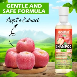 2 in 1 Deep Clean & Conditioner Apple Cider Vinegar Shampoo- Rose & Castor Hair Oil for Hair Growth Strengthening Hair Oil - Braid Shampoo Hair Growt Oil Set For Dreadlocks, Locs, Twist All Hair Types