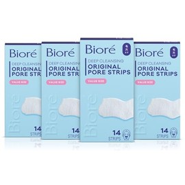 Bioré Tiras Originales para Eliminar Puntos Negros, Tiras de Limpieza Profunda para la Nariz con Desobstrucción Instantánea de Poros, Con Tecnología C