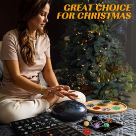 Adult Advent Calendar 2024 Crystal for Women Men Gemstone Countdown Christmas Calendars