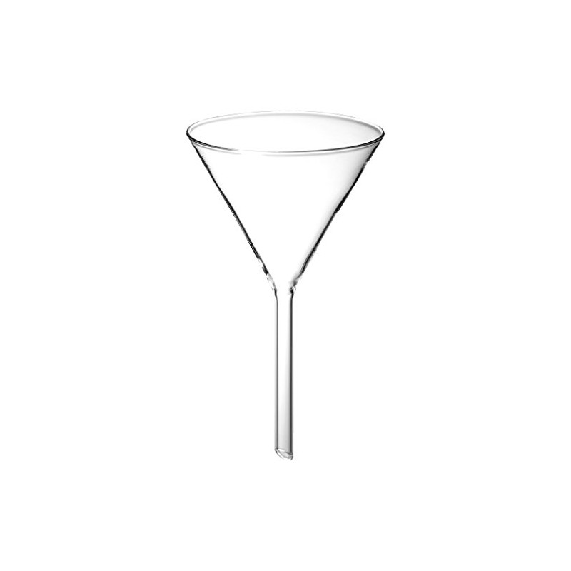 neoLab E-7048 Glass Funnel 100 mm Diameter, Handle Length 100
