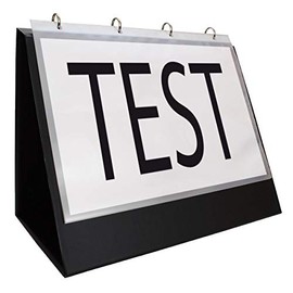 TimeTEX Tisch-Flipchart, A4 quer, 4-Ring-Mechanik