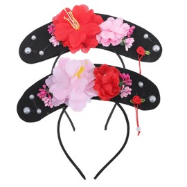 TOVINANNA Unique Plaid Headband Hat for Festival Photo Prop Wedding Party Headdress