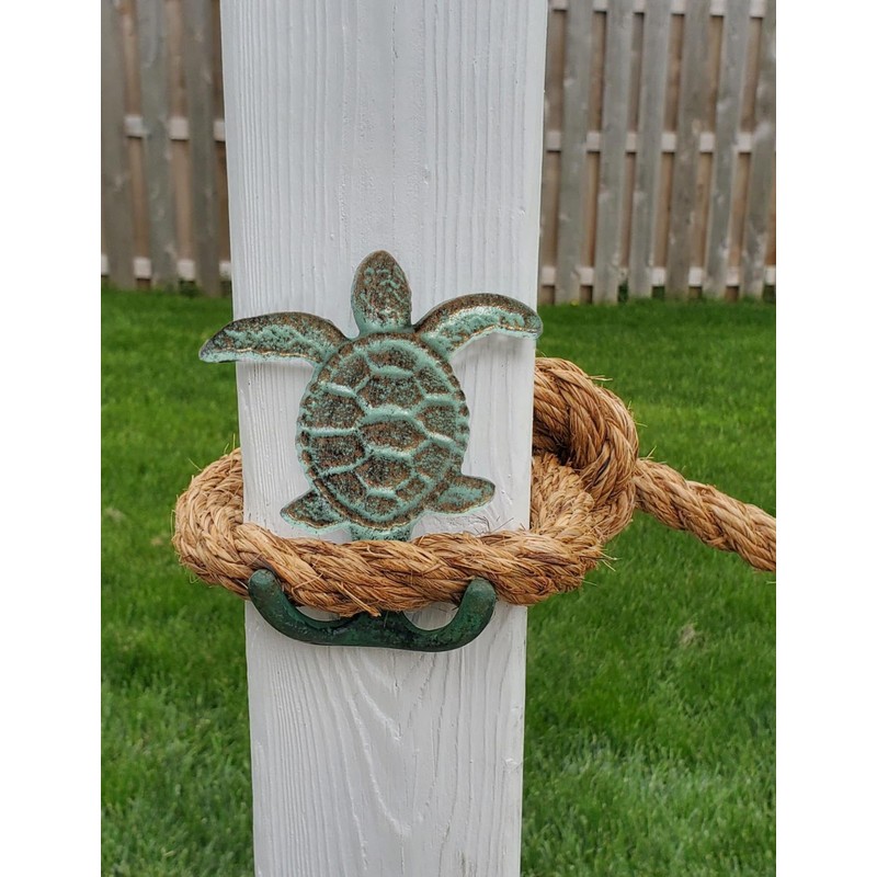 CTW Home Collection Cast Iron Sea Turtle Double Hook Cast