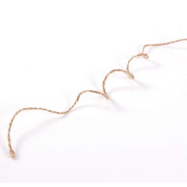 ZJchao Hilo de Yute Delgado, Cuerda De Cáñamo, Cordel de Yute Vintage Práctico DIY Craft Decoración Twine Cuerda De Arpillera Yute Marrón para Etiqueta La Caída Collar Joyería Hacer Artesanía Bricola