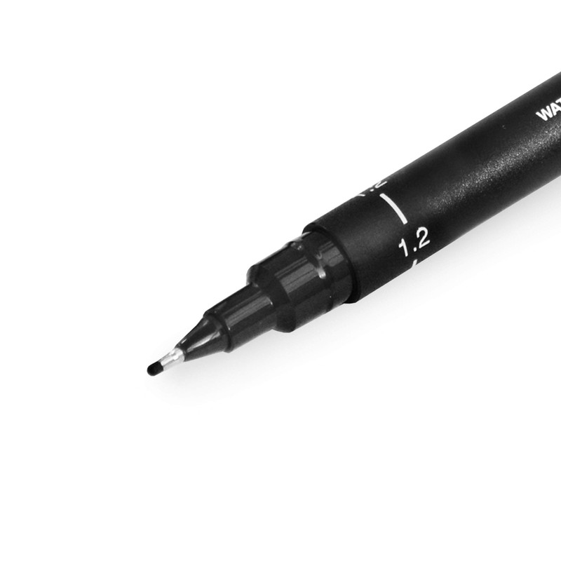 Uni Pin Fineliner Drawing Pen - Black Ink - 1.2mm