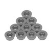10PCS Black Coating Carbide Inserts Round CNC Turning Milling Inserts