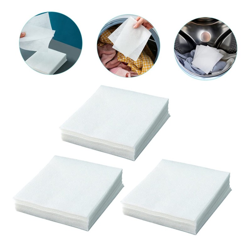 Beavorty 3pcs 3 Laundry Dyeing Absorption Paper Catcher Staining Laundry
