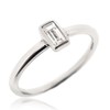 Sovats Square Ring For Women Set With White Cubic Zirconia