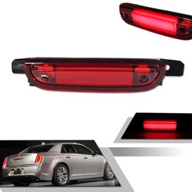 GTINTHEBOX for 2015 2016 2017 2018 2019 2020 2021 2022 2023 Chrysler 300 High Mount LED Third Brake Light Rear Lamp Stop light Red Lens
