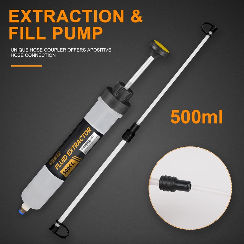 FTIHTRY Fluid Extractor, Extraction&Fill Pump,Fluid Syringe Pump Manual Suction Vacuum