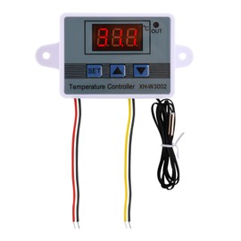 Fastsaw W3002 Temperature Controller AC110-220V 10A with Transformer Multifunctional Digital LED Thermostat Heating and Cooling Temperature Controller with 10K NTC Sensor