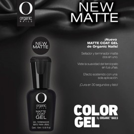 Organic Nails COLOR GEL TOP COAT   MATTE  15ML / 0.5FL OZ