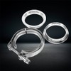Downpipe Clamp, Keenso 3 Inch Stainless Steel Flanges V Band