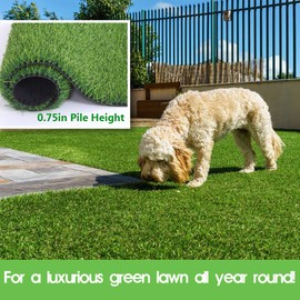 LITA Artificial Grass 5' x 6' (30 Square Feet) Realistic Fake Grass Deluxe Turf Synthetic Turf Thick Lawn Pet Turf -Perfect for Indoor/Outdoor Landscape (20mm high Pile) Customized