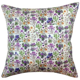 FLORET LONDON [LIBERTY PRINT Liberty Print] Cushion Cover 45x45cm Kenilworth Purple