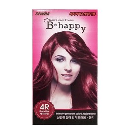 비해피칼라크림-체리와인 4R Be Happy Color Cream - Cherry Wine 4R