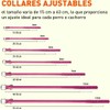 Collar de piel enrollada para perro – L1000, suave y