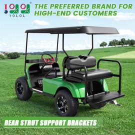 10L0L Heavy Duty Golf Cart Rear Strut Support Brackets for EZGO TXT Long Roof (Fits 88 Inch Long Top Models Only), Durable Rear Strut Brace & Long-Lasting Performance