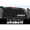 ION Graphics Beat It Stroke It Diesel 4X4 Bumper Sticker