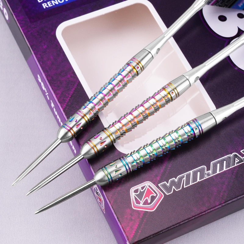 WIN.MAX Darts with Metal Tip 90% Tungsten Pack of 3
