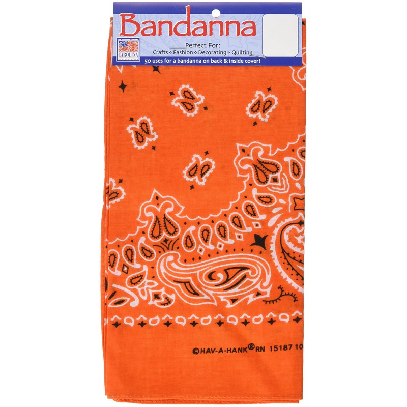 Carolina Fox Outdoor 83-30 22" X 22" Bandanna - Orange