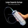 Gobesty Large Syringe with Hose, 550 ml Industrial Syringe, Plastic