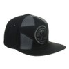 Top Level Cali Bear Embroidery Snapback Flat Bill Hat 220323A-Black