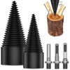 Firewood Log Splitter, 2pcs Easy Split Drill Bit Wood Splitter