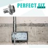 Relaxweex 50 Pack 3/8" Flex Screw-in Connector Metal-clad Cable Connectors