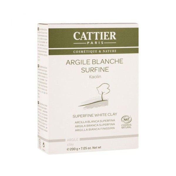 Cattier Argile Blanche Surfine Kaolin 200 g