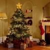 Christmas Star Tree Topper, Warm Star Lighted Xmas Tree Toppers