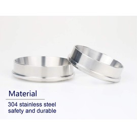 NEOUZA Stainless Steel 58mm Coffee Espresso Dosing Funnel Ring Catcher Fits for E61 Group Coffee Machines Barista Portafilter Breville, Rancilio, Gaggia, La Pavon