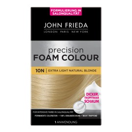 John Frieda Precision Foam Colour, Very Light Blonde, Permanent Colouration in Foam Form, Perfect Even Coverage, For 1 Application, Yellow, Pack of 1