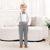 ALINTU - Conjunto de ropa de vestir con botones y