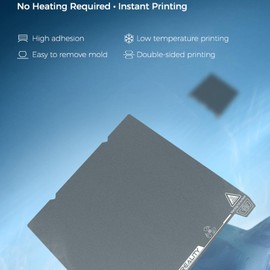 Creality K1 Dual Side Low Temperature Cold Printing Build Plate, 3D Printer Superior Resin Coating Textured Spring Steel Plateform Print Bed for Ender-3 V3/KE/SE, Ender-3 S1, Ender 5 S1 235x235mm