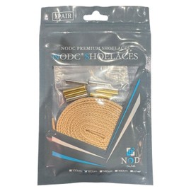 [NODC] HOLLOW STONE SHOELACES Shoelaces, 47.2 inches (120 cm), 55.1 inches (140 cm), 63.0 inches (160 cm), Plain, Flat Laces, Metal Tip, Hollow Stone, beige