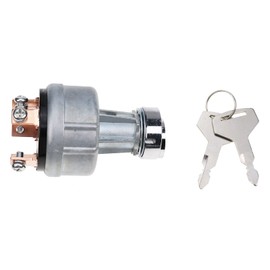 DVPARTS Interruptor de encendido 17001-00023 1700100023 1700100052 1700100072 con 2 llaves H806 compatible con Takeuchi TL130 TL150 TB125 TB135 TB145 TB22223 8 TB233. 5 excavadoras TB250