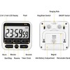 Upgraded Digital Kitchen Timer, ON/OFF Switch, 12/24 Hour Clock and