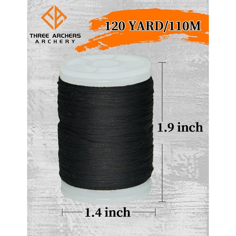 THREE ARCHERS Bowstring Serving Thread String Serving Jig 120 yard/110m