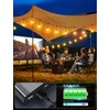 Warm White Meteor Shower LED Outdoor String Lights 16.5FT Patio