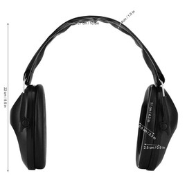 Noise Cancelling Headphones, Adjustable Noise Cancelling Ear Protection, Ear Protection, Anti Puncture for Adults and Kids (Black), black