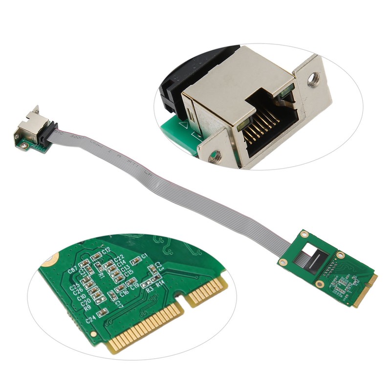 Mini PCIe Network Controller Card 10 100 1000Mbps Self Adaption