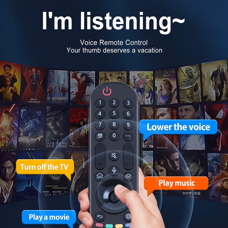AN-MR21GC MR21GA Voice Magic Remote Control for LG 2021 OLED