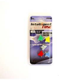 Car Fuses with Status LED Starter Set 5 Pieces ASM Mini 10-30A Chiavi INION