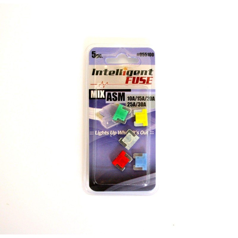 Car Fuses with Status LED Starter Set 5 Pieces ASM