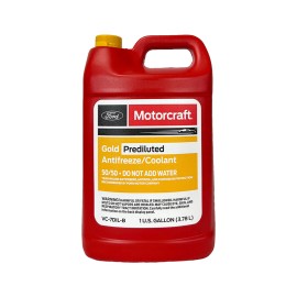 Motorcraft 50/50 Gold Prediluted Antifreeze Coolant 1 U.S. Gallon Ford Vehicles