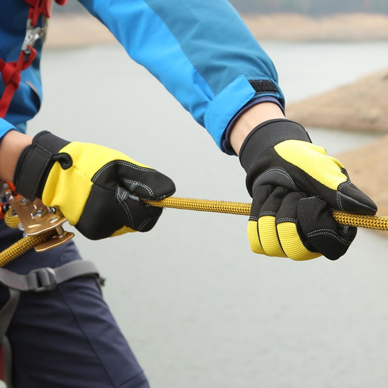 Outdoor Safety Gloves Protective AntiSlip Hand Wear for Climbing Hiking