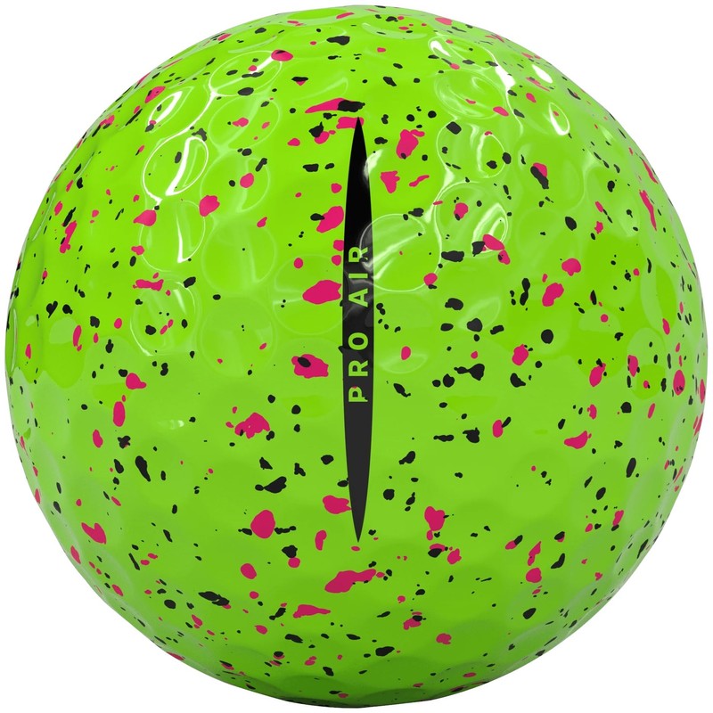 Vice Pro Air Golf Balls, Lime Pink/Black Drip